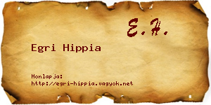Egri Hippia névjegykártya